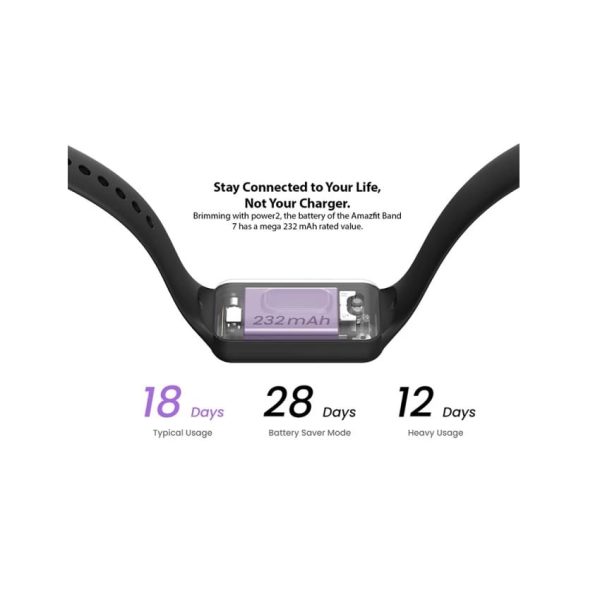 Amazfit Band 7 pametni sat crni