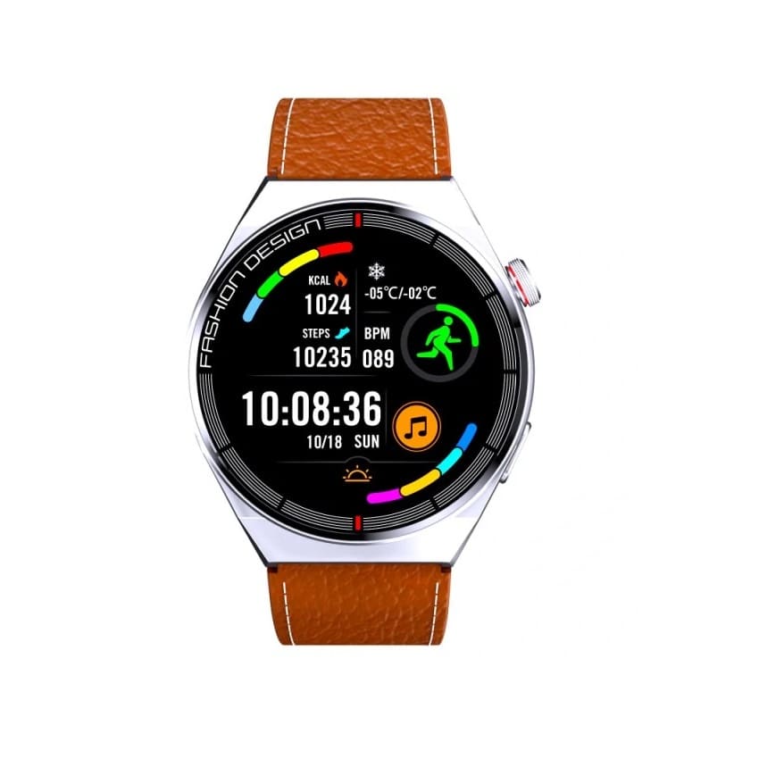 XO J1 Wireless pametni sat Silver srebrni smedji smart satovi