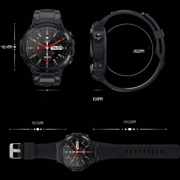 Eger Fit Kong pametni sat Black
