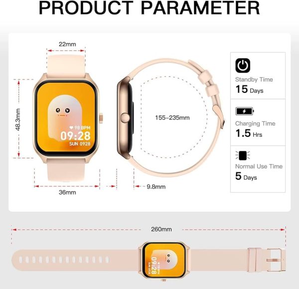 Colmi P60 Gold pametni sat zlatni