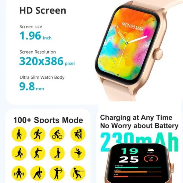 Colmi P60 Gold pametni sat zlatni