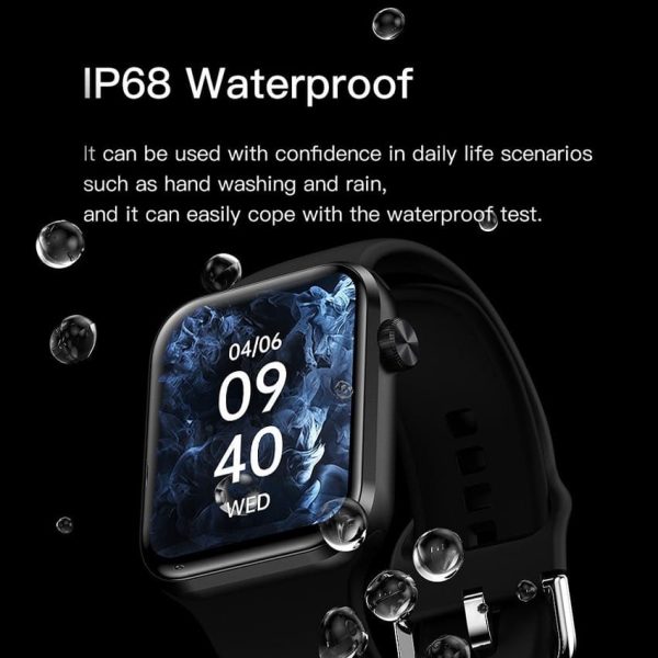 Microwear A02 Black pametni sat crni