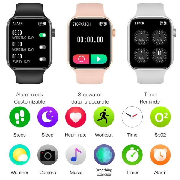 Microwear A02 Silver pametni sat srebrni