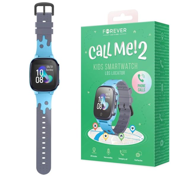 Forever Call Me 2 KW-60 Blue dječiji pametni sat plavi