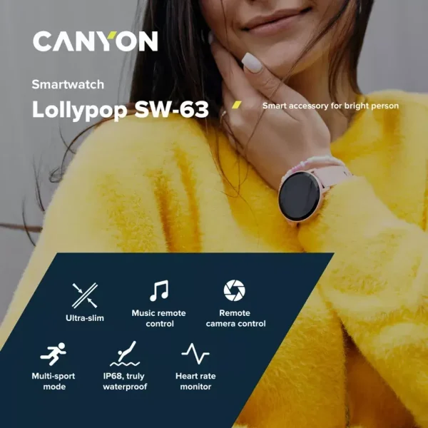 Canyon Lollypop SW-63 Pink CNS-SW63PP pametni sat rozi