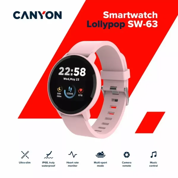 Canyon Lollypop SW-63 Pink CNS-SW63PP pametni sat rozi