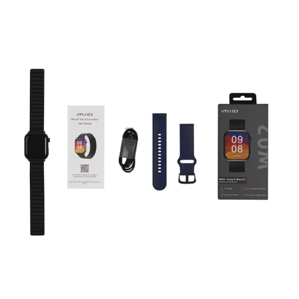 Imilab Smartwatch W02 Black and Blue pametni sat crno plavi