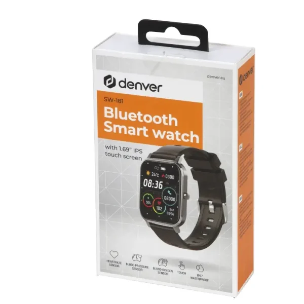 Denver Smartwatch SW-181 Black pametni sat crni