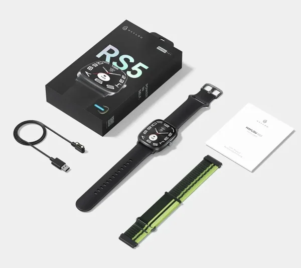 Haylou Smartwatch RS5 Black pametni sat crni