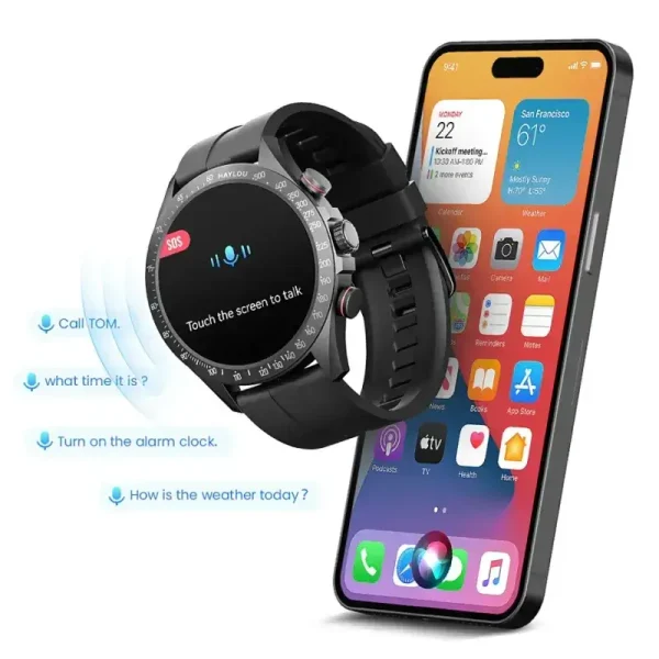 Haylou Smartwatch Solar Pro Black pametni sat crni