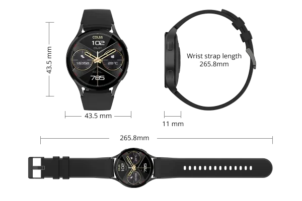 Pametni sat Colmi I28 Ultra Black crni