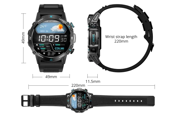 Colmi M42 Silver pametni sat sivi