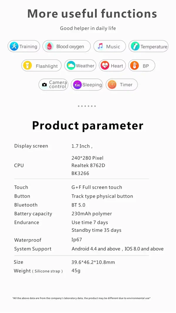 Tek Vision Class Series 1 pametni sat crni