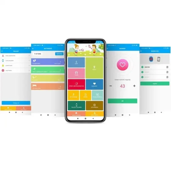 XO Smartwatch J5 Amoled Silver pametni sat