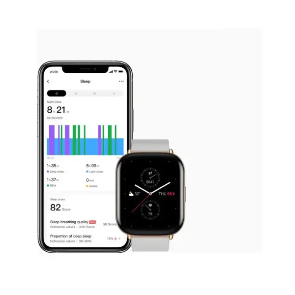 Amazfit Zepp E Square Moon Grey pametni sat