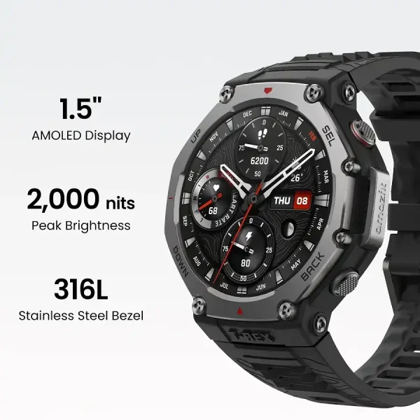 Amazfit T-Rex 3 Onyx Black pametni sat