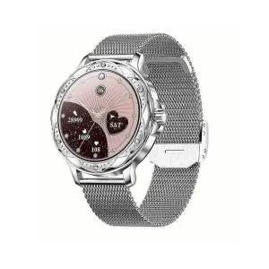 Mador CF12 pametni sat silver srebrni zenski smart watch